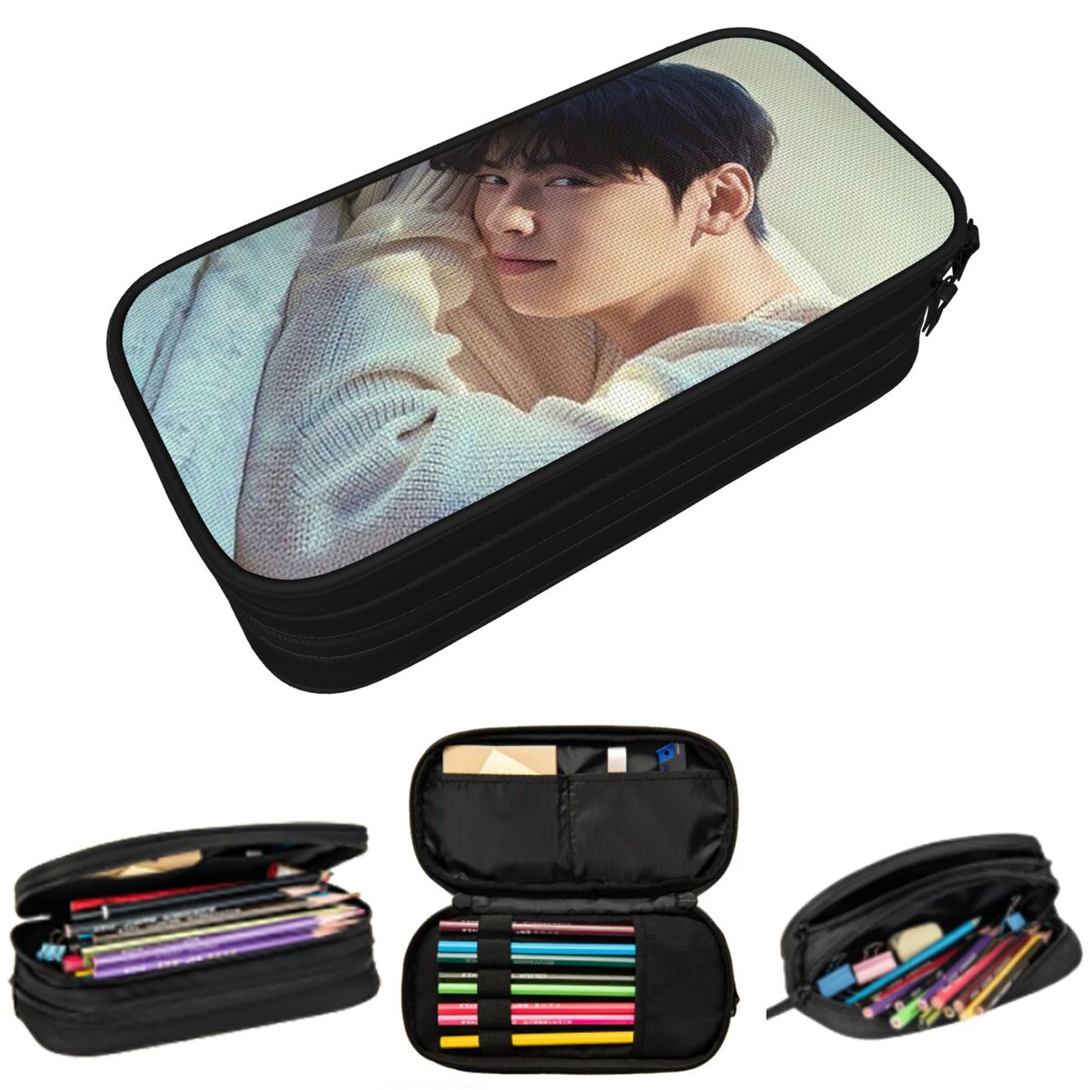 Stationery And Office Supply Chain - 차은우 Kpop Astro 연필 케이스 학생용