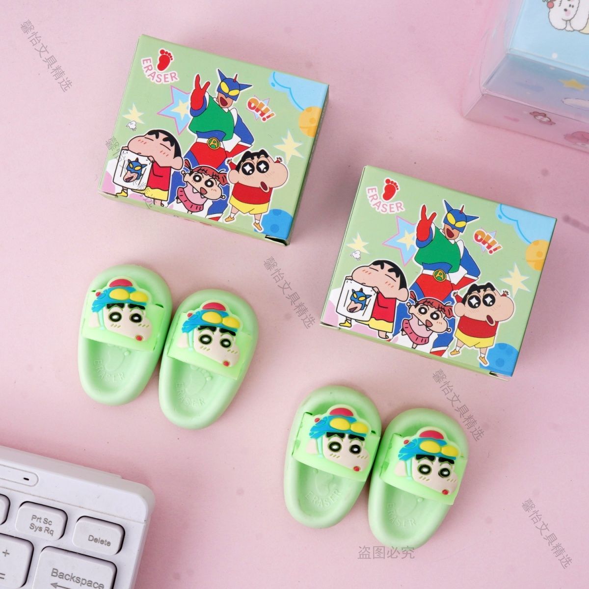 크레용신짱 슬리퍼 모양 지우개 귀여운 3D 만화 스타일 - Stationery Office 리뷰 및 가격