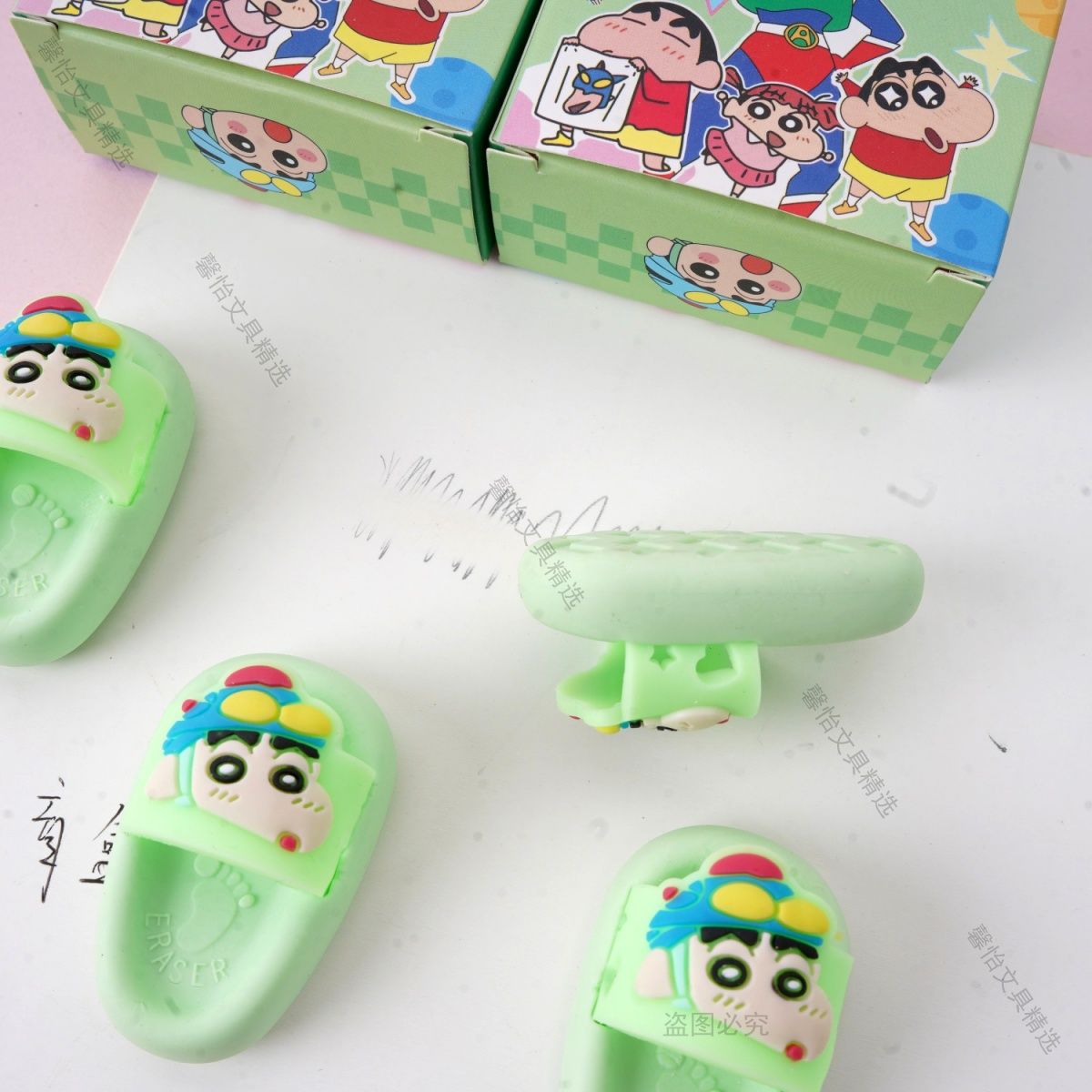 크레용신짱 슬리퍼 모양 지우개 귀여운 3D 만화 스타일 - Stationery Office 리뷰 및 가격
