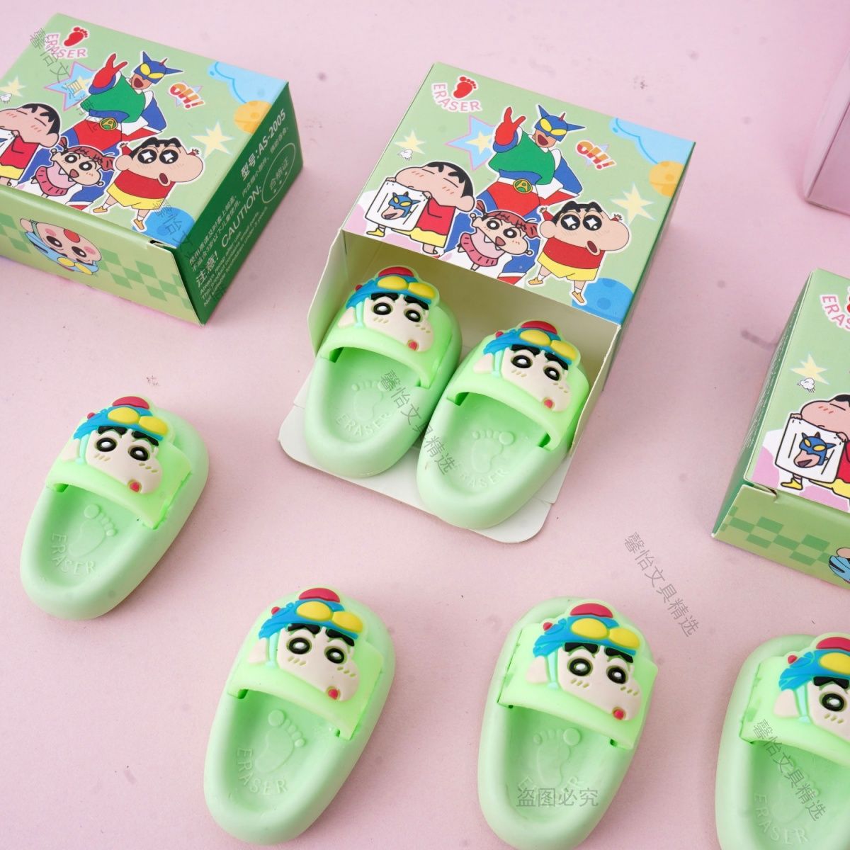 크레용신짱 슬리퍼 모양 지우개 귀여운 3D 만화 스타일 - Stationery Office 리뷰 및 가격