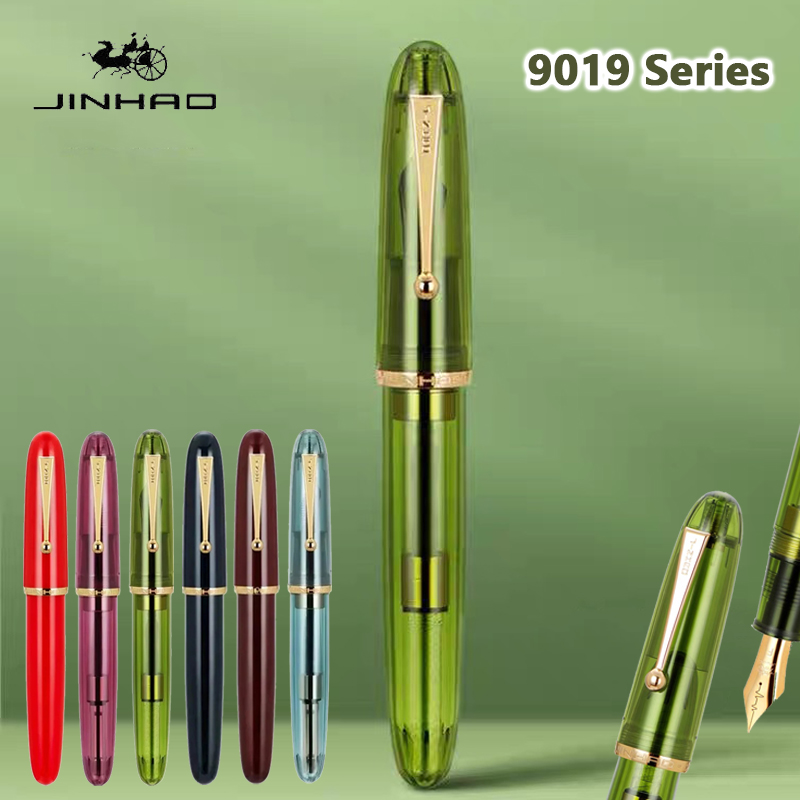 Jinhao 9019 만년필 투명 고급 송진 펜, 펜촉 - Stationery Supply Business 리뷰 및 가격