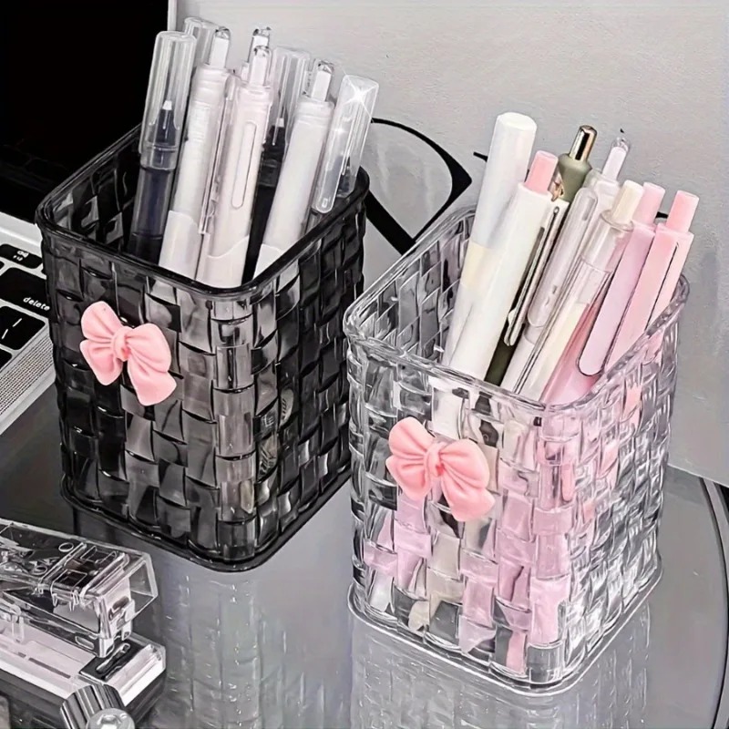 2개 투명 아크릴 눈썹 브러쉬 보관함(리본 포함) -  - Stationery Warehouse 리뷰 및 가격