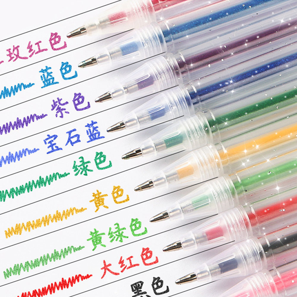 글리터 젤 펜 세트 부드럽게 흐르는 잉크로 휴일 선물용 - Gel Ink Pen Set 리뷰 및 가격