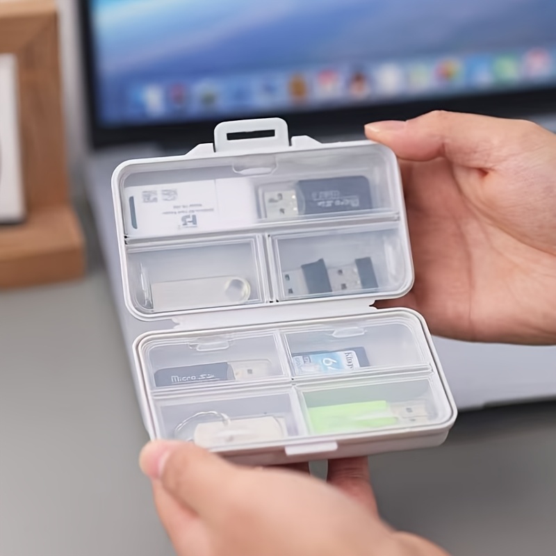 구획과 덮개가 있는 1PC USB 보관함, 사무용품,  - Stationery And Office Supply Stores 리뷰 및 가격