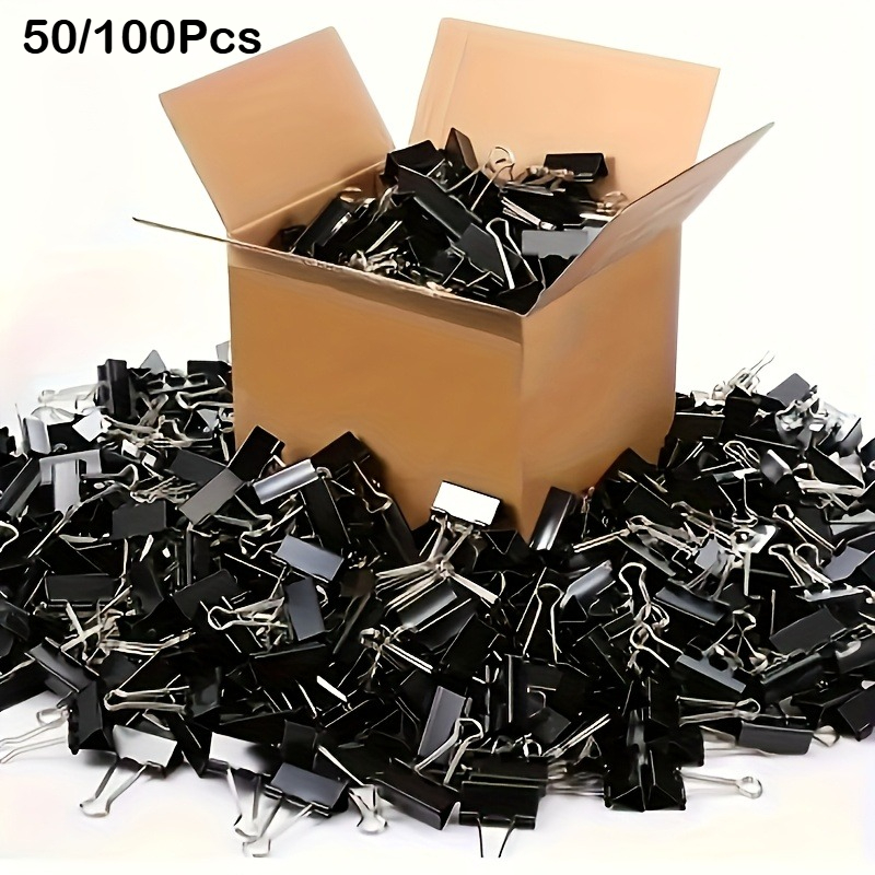 컬러 및 블랙 바인더 클립 사무용 문서 고정기 롱테일  - Binder Clip Assorted 리뷰 및 가격