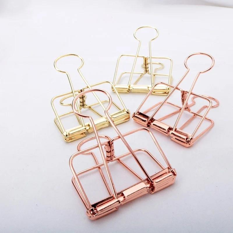 5Pcs 로즈 골드 금속 바인더 클립 사무실 바인딩 용 - Binder Clip Assorted 리뷰 및 가격