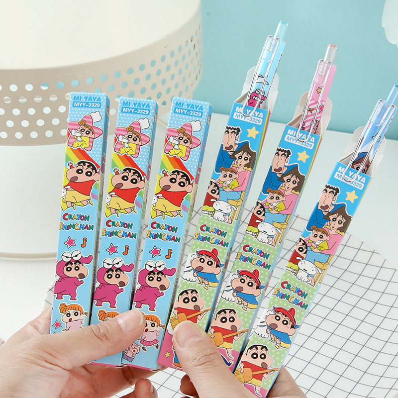 6Pcs 만화 크레용 신짱 젤 펜 절묘한 블라인드 박스 - Stationery Warehouse 리뷰 및 가격