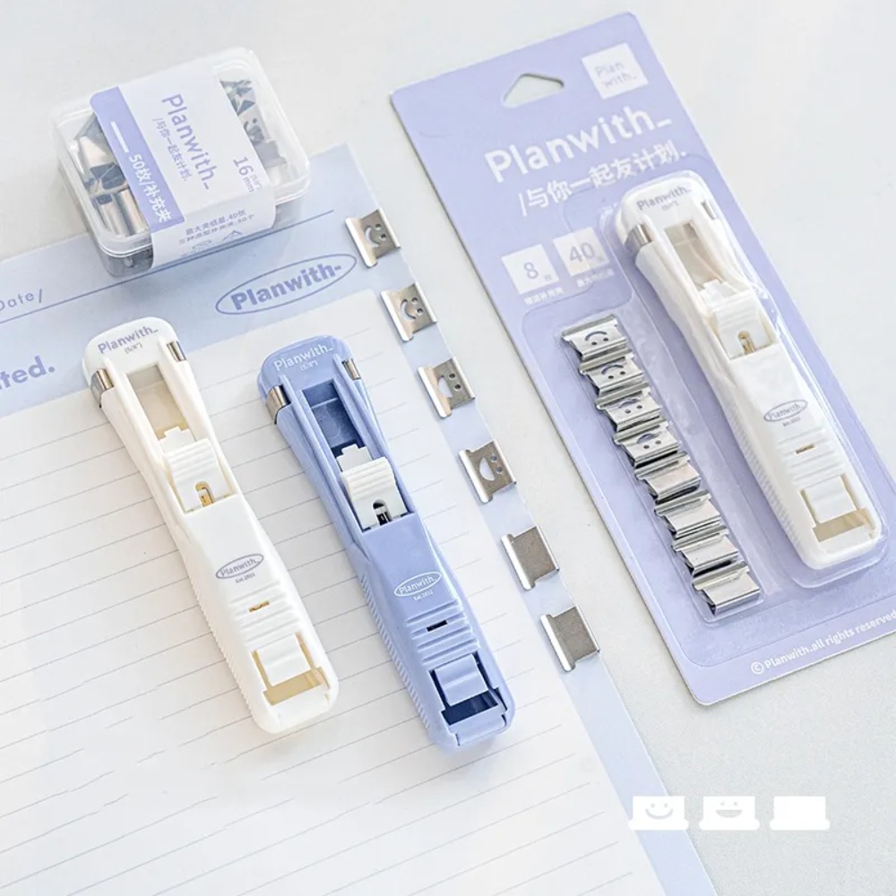 스마일 디자인 푸시 페이퍼 클립, 플라스틱 미니 바인더 - Binder Clip Assorted 리뷰 및 가격